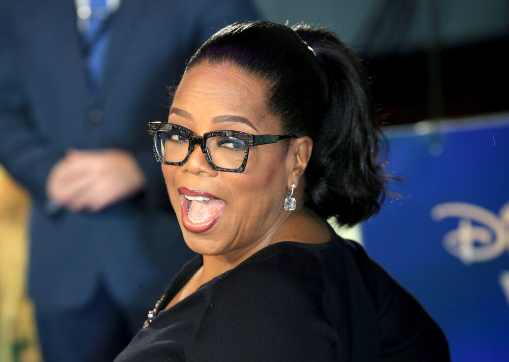 Oprah Winfrey sorprendida evento