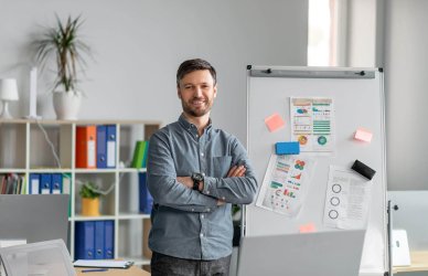 Content manager trabajando.